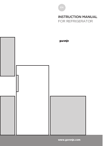 Manual Gorenje R6192FBK Refrigerator