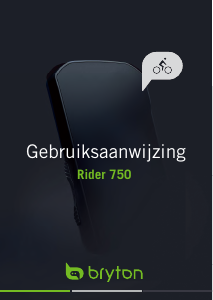 Handleiding Bryton Rider 750 Fietscomputer