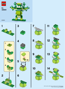 Manual Lego set 30564 Classic Build your own monster