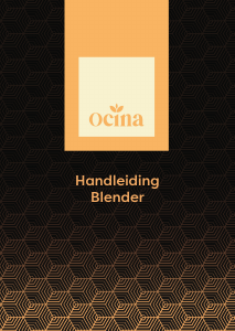 Manual Ocina BL-358C Blender