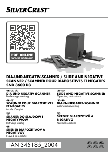 Bedienungsanleitung SilverCrest IAN 345185 Filmscanner