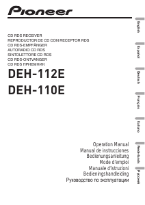 Manuale Pioneer DEH-110E Autoradio