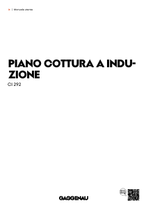 Manuale Gaggenau CI292112 Piano cottura