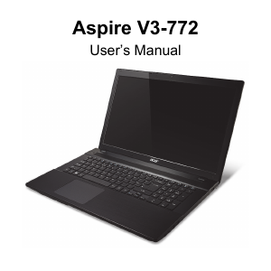 Handleiding Acer Aspire V3-772 Laptop