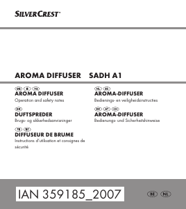 Mode d’emploi SilverCrest IAN 359185 Diffuseur d'arôme