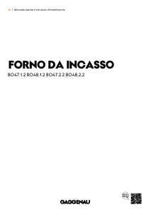Manuale Gaggenau BO470212 Forno