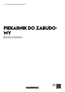 Instrukcja Gaggenau BOP251132 Piekarnik