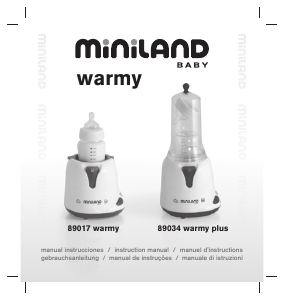 Manual Miniland 89034 Warmy Plus Aquecedor de biberões