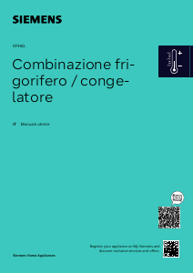 Manuale Siemens KF96DPPEA Frigorifero-congelatore