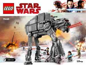 Manual Lego set 75189 Star Wars First Order heavy assault walker