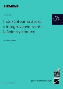 Manuál Siemens ED677HQ26E Varná deska
