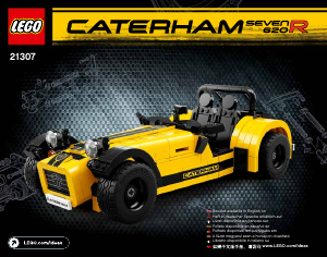 Bedienungsanleitung Lego set 21307 Ideas Caterham Seven 620R