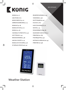 Kullanım kılavuzu König KN-WS540N Meteoroloji istasyonu