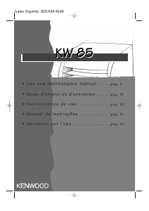 Handleiding Kenwood KW85 Airconditioner