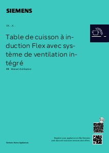 Mode d’emploi Siemens EX800NX68E Table de cuisson