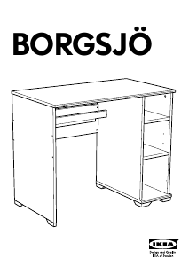 Bruksanvisning IKEA BORGSJO Skrivbord