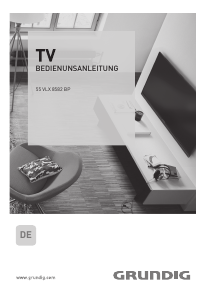 Bedienungsanleitung Grundig 55 VLX 8582 BP LCD fernseher