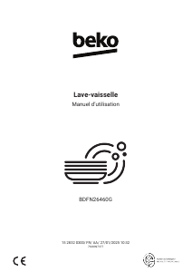 Mode d’emploi BEKO BDFN26460G Lave-vaisselle