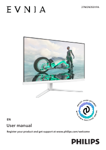 Bruksanvisning Philips 27M2N3501PA Evnia LED skärm