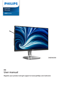 Handleiding Philips 24B2N4200 LED monitor