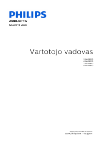 Vadovas Philips 55MLED910 Ambilight LED televizorius