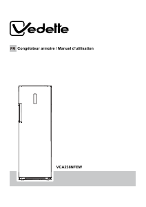 Manual Vedette VCA238NFEW Freezer