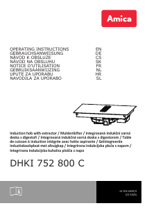 Manuál Amica DHKI 752 800 C Varná deska