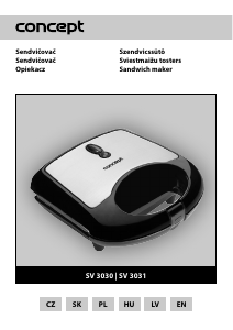 Rokasgrāmata Concept SV3030 Kontaktgrils