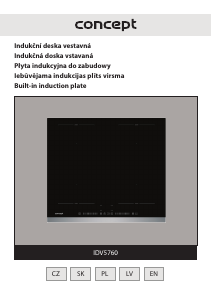 Manuál Concept IDV5760 Varná deska
