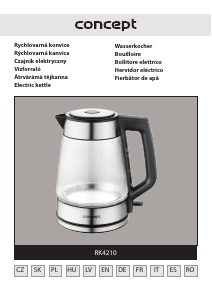Manual de uso Concept RK4210 Hervidor