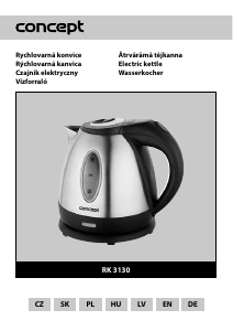 Bruksanvisning Concept RK3130 Vattenkokare
