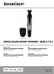 Bruksanvisning SilverCrest IAN 355166 Skäggtrimmer