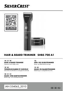 Bruksanvisning SilverCrest IAN 354063 Skäggtrimmer