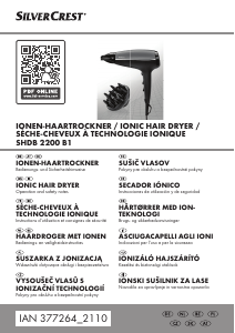Manuale SilverCrest IAN 377264 Asciugacapelli