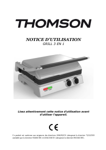 Manual de uso Thomson THGR06306 Grill de contacto