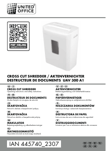 Brugsanvisning United Office IAN 445740 Makulator