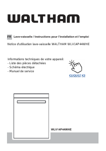 Mode d’emploi Waltham WLV14P44WHE Lave-vaisselle