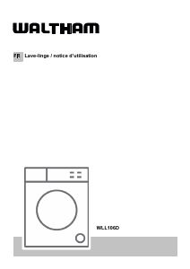 Mode d’emploi Waltham WLL106D Lave-linge