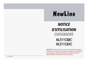 Mode d’emploi NewLine NL511C6BC Cuisinière