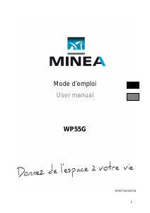 Mode d’emploi Minea WP55G Lave-vaisselle