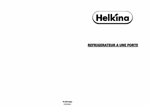 Mode d’emploi Helkina HGN425T Réfrigérateur