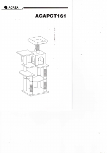 Manual de uso Acaza ACAPCT161 Árbol del gato