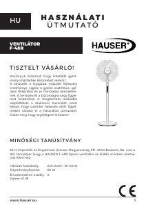 Használati útmutató Hauser F-48R Ventilátor