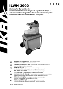 Bruksanvisning Ikra ILWH 3000 Kompostkvarn