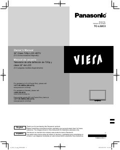 Manual Panasonic TC-L32C3 Viera LCD Television