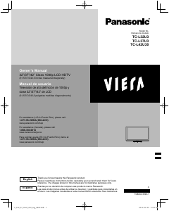 Bruksanvisning Panasonic TC-L42U30 Viera LCD TV