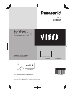 Bruksanvisning Panasonic TC-65DX800 Viera LED TV