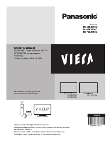 Manual Panasonic TC-75EX750 LED Television