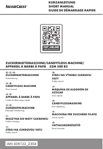 Mode d’emploi SilverCrest IAN 438122 Machine à barbe à papa