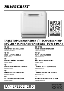 Instrukcja SilverCrest IAN 378202 Zmywarka